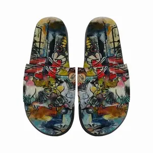 Men Postcard Slip On Slippers