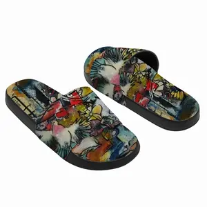 Men Postcard Slip On Slippers