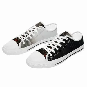 Men Red Lights Retro Canvas Shoes