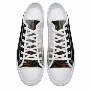 Men Red Lights Retro Canvas Shoes