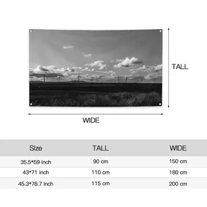 Far North Wind Turbine Four Hole Flag (Multi-Size)