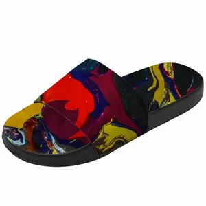 Men Running In Paint Slip On Slippers