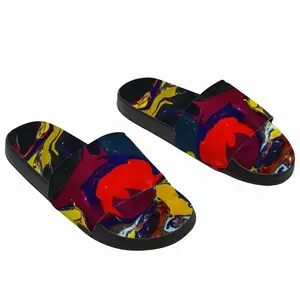 Men Running In Paint Slip On Slippers