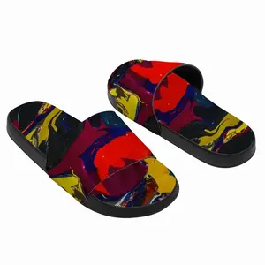 Men Running In Paint Slip On Slippers