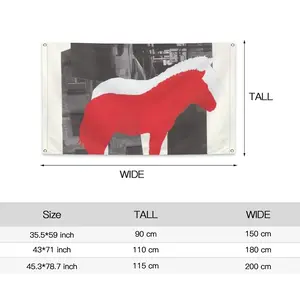 Wwf Przewalskis Horse Four Hole Flag (Multi-Size)