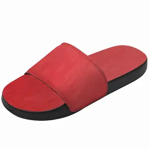 Men Red Slip On Slippers