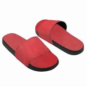 Men Red Slip On Slippers