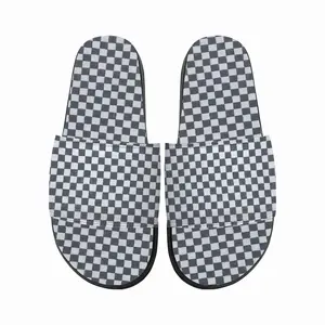 Men Black-And-White Slip On Slippers