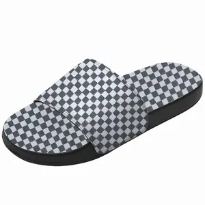 Men Black-And-White Slip On Slippers