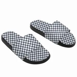 Men Black-And-White Slip On Slippers