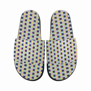 Men Pink-Purple-Yellow-Green Slip On Slippers