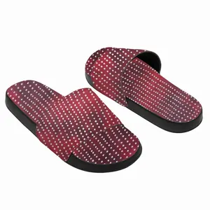 Men White On Red Slip On Slippers