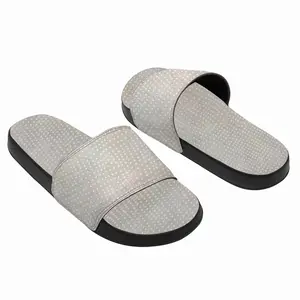 Men White On Gold Slip On Slippers