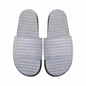 Men Pink-Purple-Green Slip On Slippers