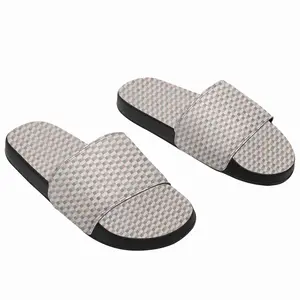 Men Gray-Brown-Yellow Slip On Slippers