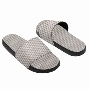 Men Gray-Brown-Yellow Slip On Slippers