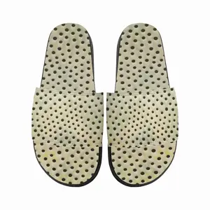 Men Holes Yellow-Green Slip On Slippers