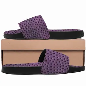 Men Holes Purple Slip On Slippers