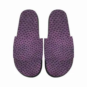 Men Holes Purple Slip On Slippers