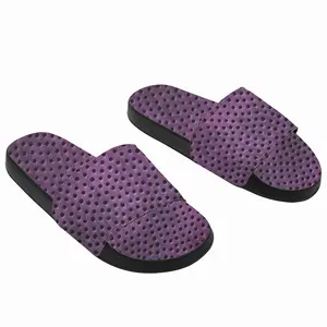 Men Holes Purple Slip On Slippers