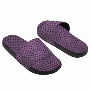 Men Holes Purple Slip On Slippers