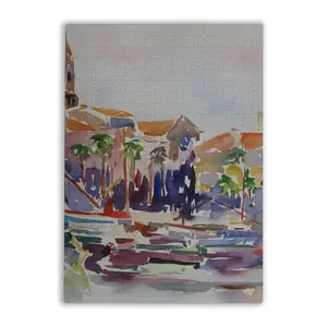 Sanary Sur Mer A Mediterranean Harbour Jigsaw Puzzle (Multi-Size, Vertical)