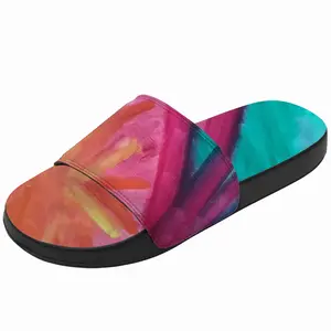 Men Colorful Straws Slip On Slippers