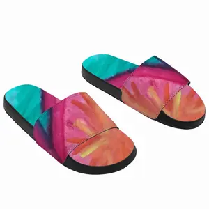 Men Colorful Straws Slip On Slippers