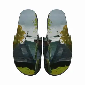 Men The Ancient Church In The Carpathians Slip On Slippers