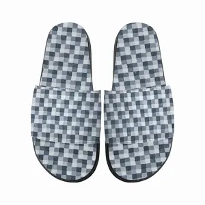 Men Black-White-Gray Ii Slip On Slippers