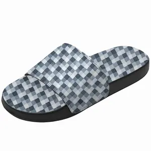 Men Black-White-Gray Ii Slip On Slippers