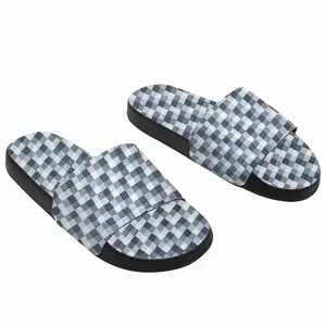 Men Black-White-Gray Ii Slip On Slippers