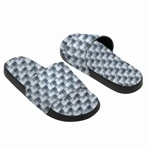 Men Black-White-Gray Ii Slip On Slippers