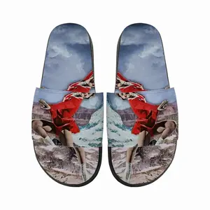 Men Skating In The Mountains Slip On Slippers