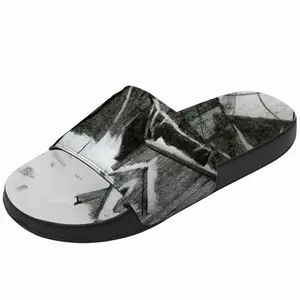 Men Old Yard In Winter Slip On Slippers