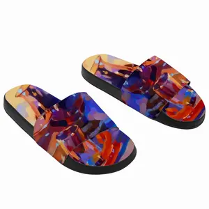 Men Glass Slip On Slippers