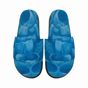 Men Blue Dahlia Slip On Slippers