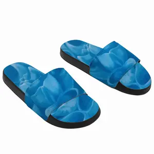 Men Blue Dahlia Slip On Slippers