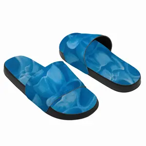 Men Blue Dahlia Slip On Slippers