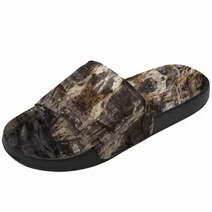 Men Stone Face Slip On Slippers