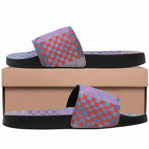 Men Purple-Blue-Orange Slip On Slippers