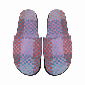 Men Purple-Blue-Orange Slip On Slippers