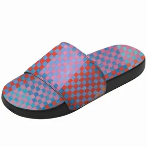 Men Purple-Blue-Orange Slip On Slippers