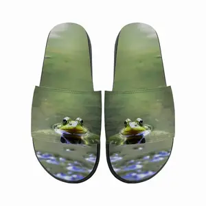 Men Green Frog - Staring Contest Slip On Slippers