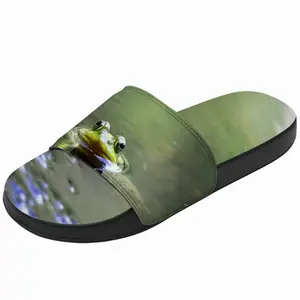 Men Green Frog - Staring Contest Slip On Slippers