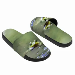 Men Green Frog - Staring Contest Slip On Slippers