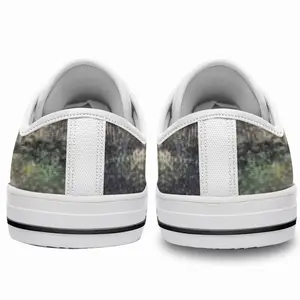 Men Alone With Cat Retro Canvas Shoes