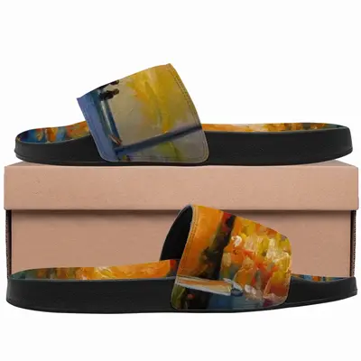 Men Sailboat In The Sunset Slip On Slippers