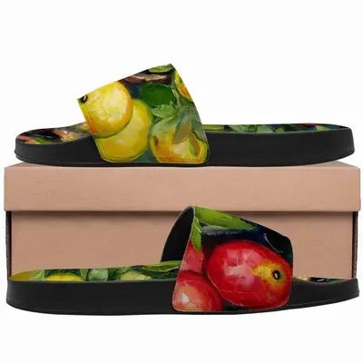 Men Butterfly Teasing Apple Tree Slip On Slippers