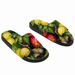 Men Butterfly Teasing Apple Tree Slip On Slippers